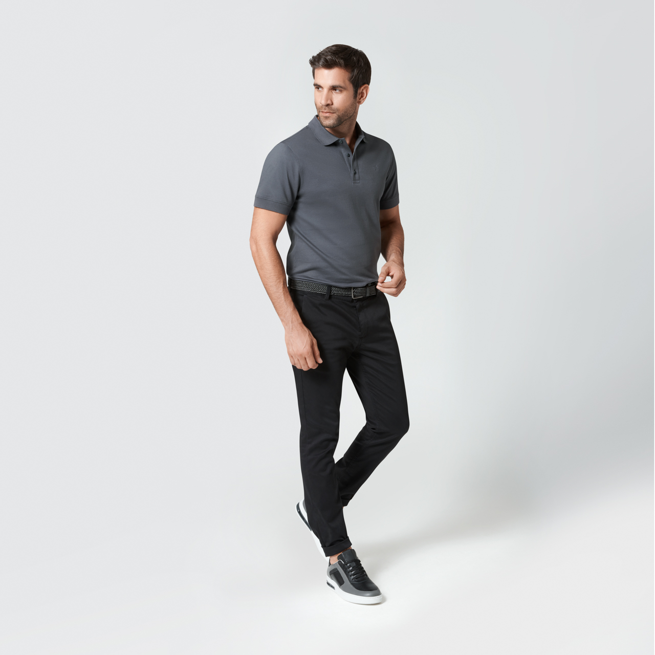 BOSS - Slim-fit polo shirt in stretch piqué