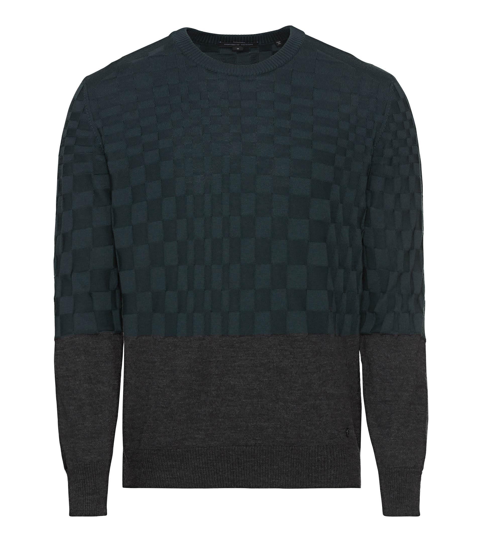 Bi-Colour Crew Neck Sweater - Designer Sweaters for Men
