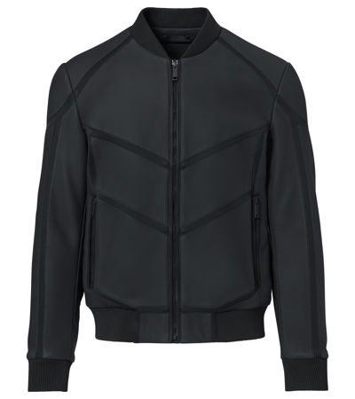 Men's luxury jacket - Philipp Plein bomber jacket with white designs