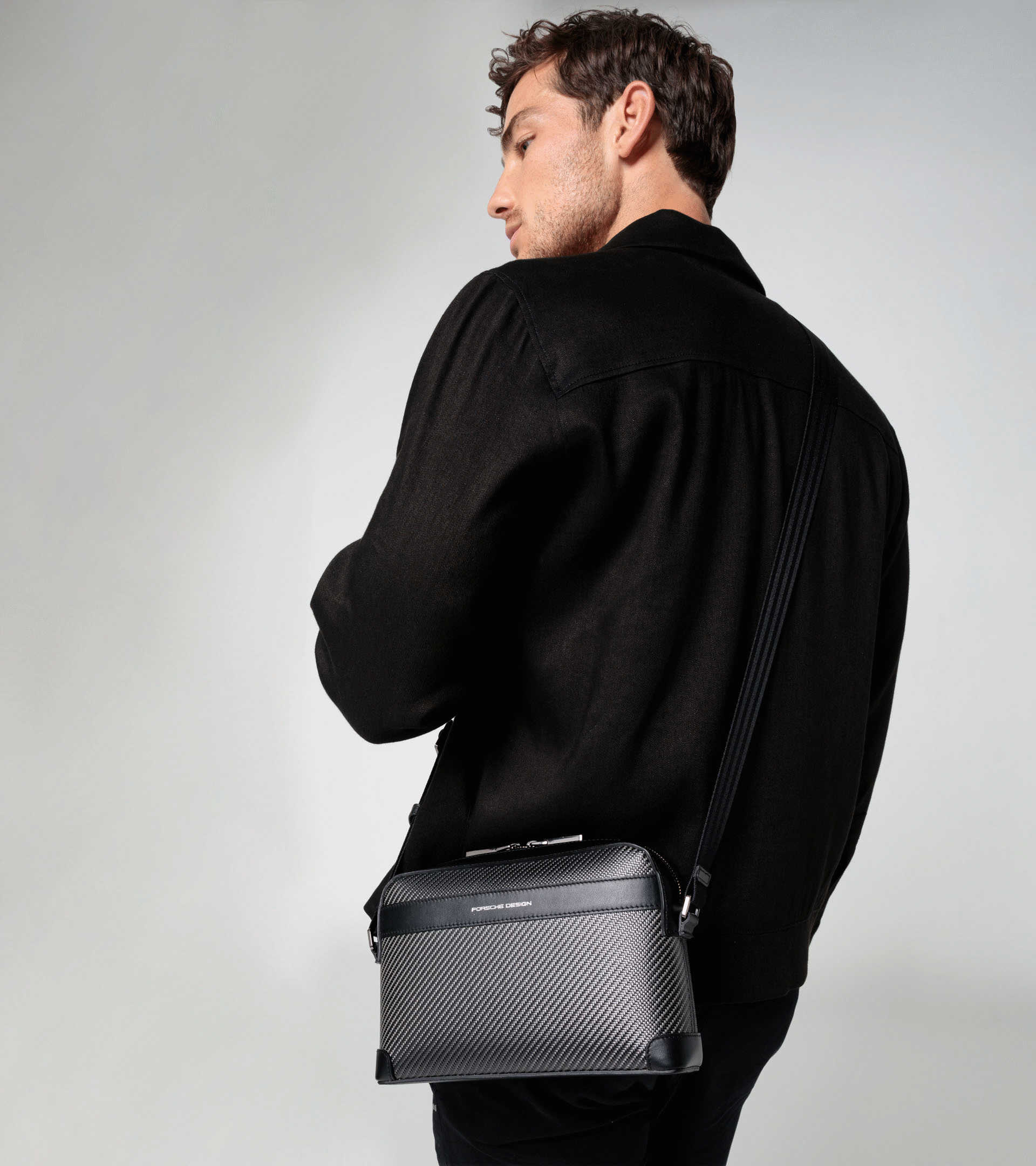 Carbon Shoulder Bag S2 - Men's Shoulder Bag - Practical 
