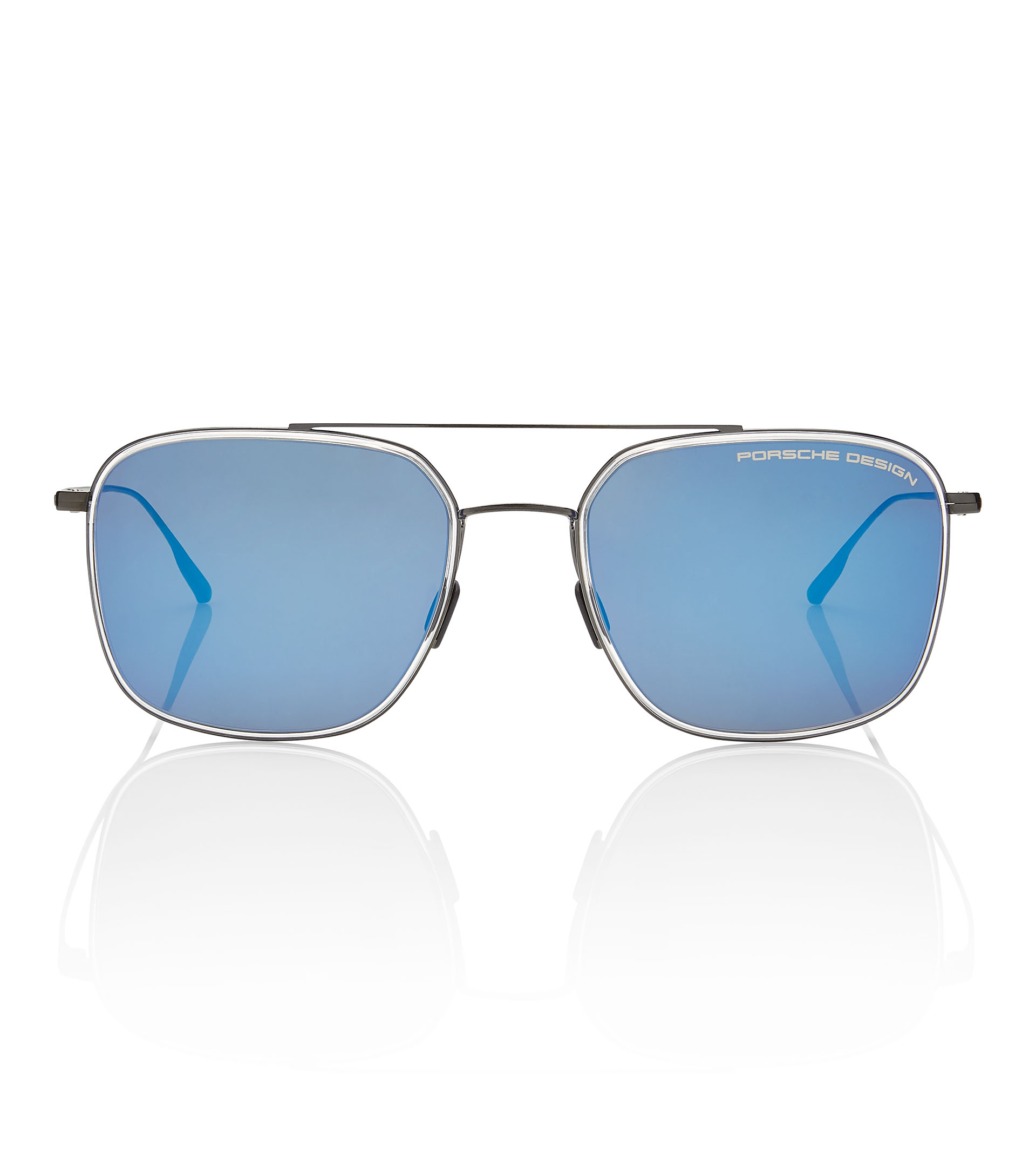 Blau Sonnenbrille Symbol. Brille. uv Schutz. Mode Zubehör. Vektor