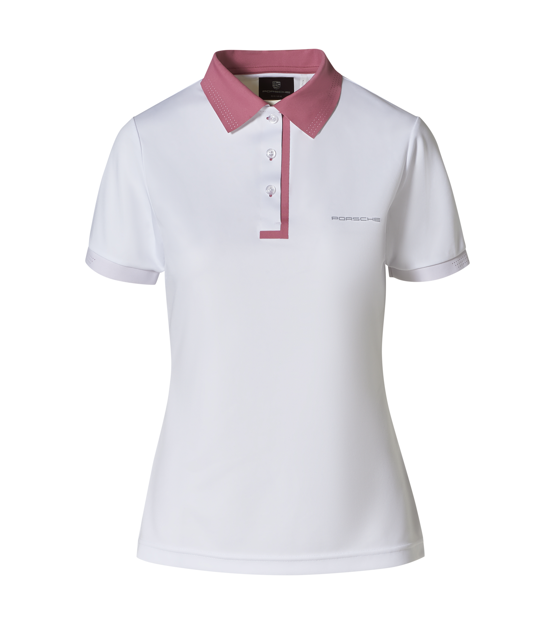 Womens white collared polo sales shirt